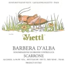 Vietti Barbera d'Alba Scarrone 2018  Front Label