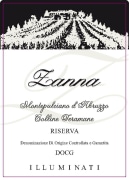 Illuminati Zanna Montepulciano d'Abruzzo Colline Teramane Riserva 2015  Front Label