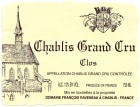 Domaine Francois Raveneau Chablis Les Clos Grand Cru (1.5 Liter Magnum) 2017  Front Label