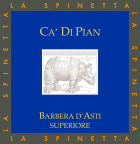 La Spinetta Barbera d'Asti Ca Di Pian 2019  Front Label