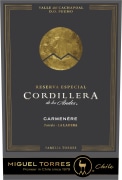 Miguel Torres Cordillera Carmenere 2018  Front Label