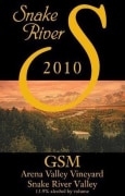 Snake River Winery Arena Vineyard GSM 2010 Front Label