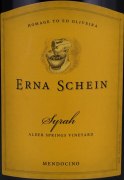 Behrens Family Winery Behrens Family Syrah Alder Springs Vineyard Homage to Ed Oliveira 2002  Front Label