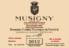 Domaine Comte Georges de Vogue Musigny Vieilles Vignes 2012  Front Label