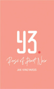 Jax Vineyards Y3 Rose of Pinot Noir 2021  Front Label