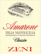 Zeni Amarone della Valpolicella Classico (375ML half-bottle) 2018  Front Label