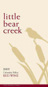 Woodinville Wine Cellars Little Bear Creek 2005 Front Label