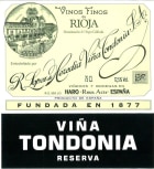 R. Lopez de Heredia Rioja White Vina Tondonia Reserva 2012  Front Label
