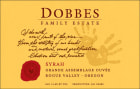 Dobbes Family Estate Grande Assemblage Syrah 2009 Front Label