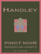 Handley Pinot Noir 2002  Front Label