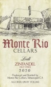 Monte Rio Old Vine Zinfandel 2020  Front Label