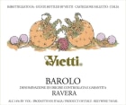 Vietti Barolo Ravera (3 Liter Bottle) 2015  Front Label