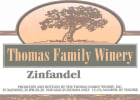 The Thomas Family Winery Zinfandel 2013 Front Label