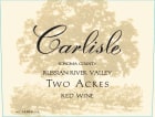 Carlisle Two Acres Red Wine  2017  Front Label
