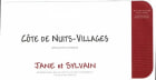 Jane et Sylvain Cotes de Nuits 2015  Front Label