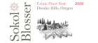 Sokol Blosser Dundee Hills Estate Pinot Noir 2016  Front Label