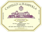 Castello dei Rampolla d'Alceo 2007  Front Label