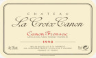 Chateau La Croix Canon  1998 Front Label
