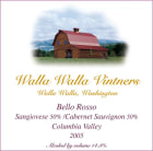 Walla Walla Vintners Vintners Bello Rosso 2005 Front Label