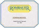 Rombauer California Zinfandel (375ML half-bottle) 2020  Front Label
