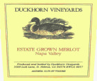 Duckhorn Estate Grown Merlot 1996  Front Label