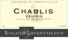 Roland Lavantureux Chablis Vauprin 2018  Front Label