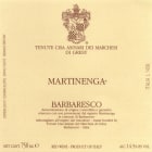 Marchesi di Gresy Barbaresco Martinenga 2018  Front Label