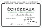 Domaine de la Romanee-Conti Echezeaux Grand Cru (bin soiled label) 1985  Front Label