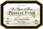 Marc Deschamps Pouilly-Fume Les Vignes de Berge 2017  Front Label