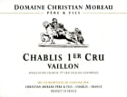 Christian Moreau Chablis Vaillon Premier Cru 2019  Front Label