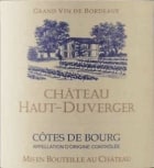 Chateau Haut-Duverger  2014  Front Label