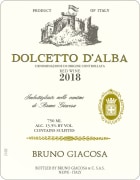 Bruno Giacosa Dolcetto d'Alba 2018  Front Label