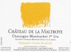 Chateau de la Maltroye Chassagne Montrachet Morgeot Vigne Blanche Premier Cru 2017  Front Label