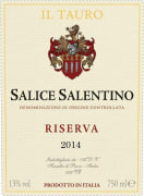 A.D.V. Salice Salentino Il Tauro Riserva 2014 Front Label