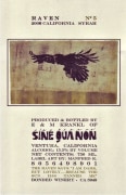 Sine Qua Non Raven Series Syrah No 5 2006 Front Label