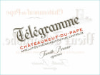 Domaine du Vieux Telegraphe Chateauneuf-du-Pape Telegramme (375ML half-bottle) 2015 Front Label