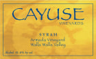 Cayuse Armada Syrah 2020  Front Label