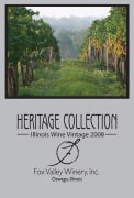 Fox Valley Winery Heritage Collection 2008 Front Label