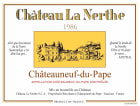 Chateau La Nerthe Chateauneuf-du-Pape Rouge 1986  Front Label