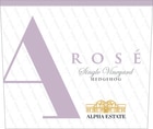 Alpha Estate Hedgehog Vineyard Rose 2020  Front Label