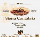 Sierra Cantabria Rioja Crianza 1999  Front Label