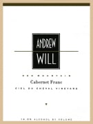 Andrew Will Winery Ciel du Cheval Vineyard Cabernet Franc 2013  Front Label