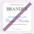 Brander Cuvee Nicolas 2020  Front Label