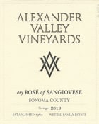 Alexander Valley Vineyards Dry Rose of Sangiovese 2019  Front Label