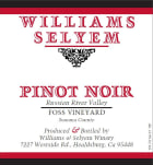 Williams Selyem Foss Vineyard Pinot Noir 2017  Front Label