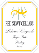 Red Newt Cellars Lahoma Vineyards Riesling 2014  Front Label