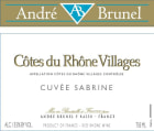 Andre Brunel Cotes du Rhone Villages Cuvee Sabrine 2017  Front Label