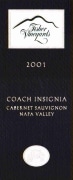 Fisher Vineyards Coach Insignia Cabernet Sauvignon (1.5 Liter Magnum) 2001  Front Label