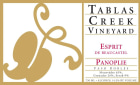 Tablas Creek Esprit de Beaucastel Panoplie 2015 Front Label