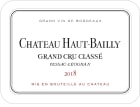 Chateau Haut-Bailly (1.5 Liter Magnum) 2018  Front Label